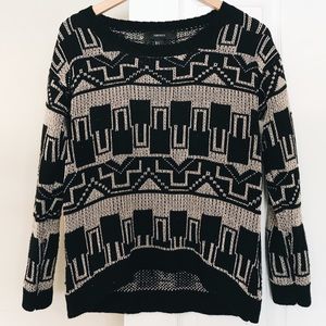 Black and gold sweater